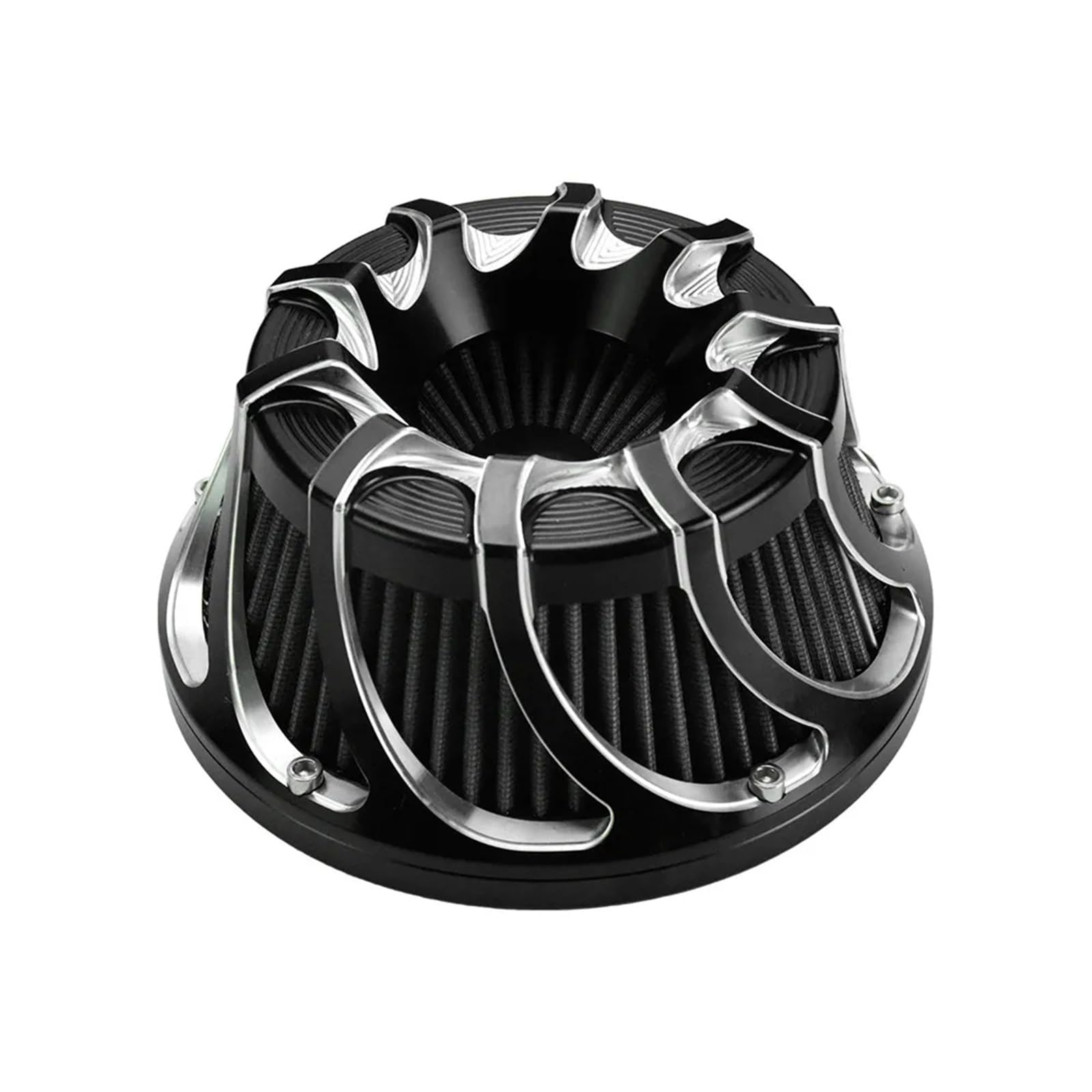 Motorrad Luftfilter Für Softail Für Dyna Für Sportster 883 1200 Für Touring Für Road King Für Fatboy Für FLHX Für FLTRX Motorrad CNC-Luftfilterreiniger Ansaugfilter Ansaugluftfilter Motorrad(A Air Fil von QXEJEBAF