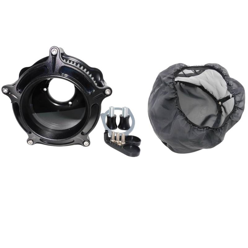 Motorrad Luftfilter Für Sportster Für Iron XL 883 1200 Für Touring Für Street Glide Für Softail Für Dyna Für FXDLS Motorrad-Luftfilterreinigersystem-Ansaugkit Ansaugluftfilter Motorrad(Air Cleaner Set von QXEJEBAF