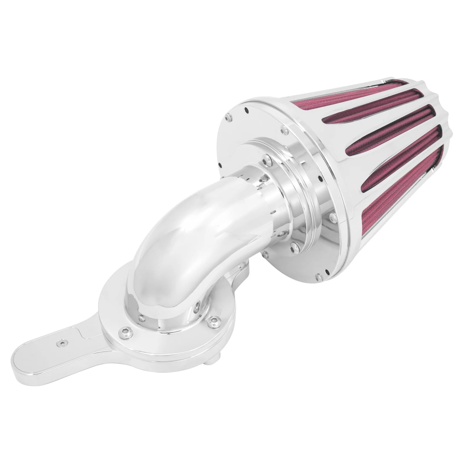 Motorrad Luftfilter Für Sportster XL Für Touring Für Softail Für Dyna Für FXSB Für FLHR FL Für Ultra Limited Motorrad CNC-Luftfilterfilter Rotes Luftfilterelement Ansaugluftfilter Motorrad(A Air Clean von QXEJEBAF