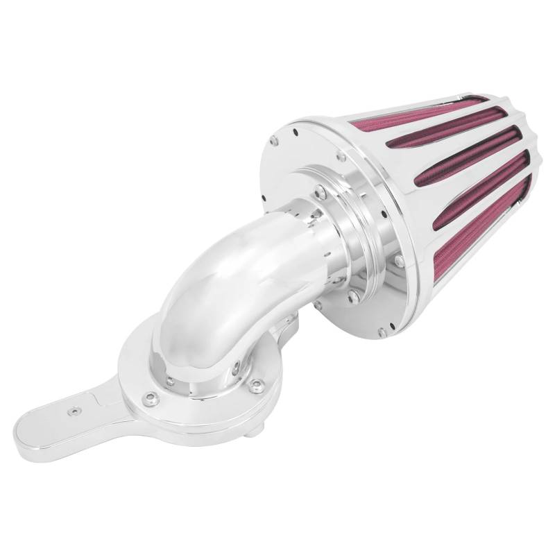 Motorrad Luftfilter Für Sportster XL Für Touring Für Softail Für Dyna Für FXSB Für FLHR FL Für Ultra Limited Motorrad CNC-Luftfilterfilter Rotes Luftfilterelement Ansaugluftfilter Motorrad(Air Cleane von QXEJEBAF