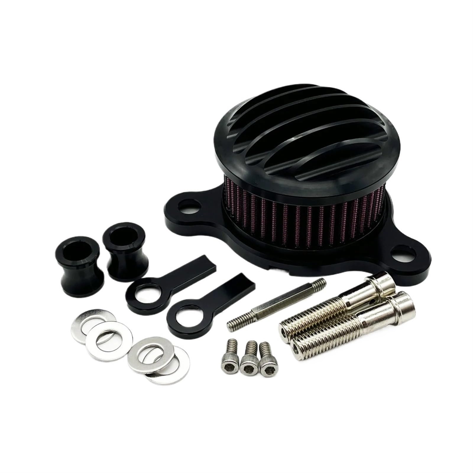 Motorrad Luftfilter Für Sportster XL883 1200 Für Eisen 883 72 Forty-Eigh 1991-UP Motorrad Luft Reiniger Intake Filter Aluminium Kleine Transparent Ansaugluftfilter Motorrad(B Air Filter) von QXEJEBAF