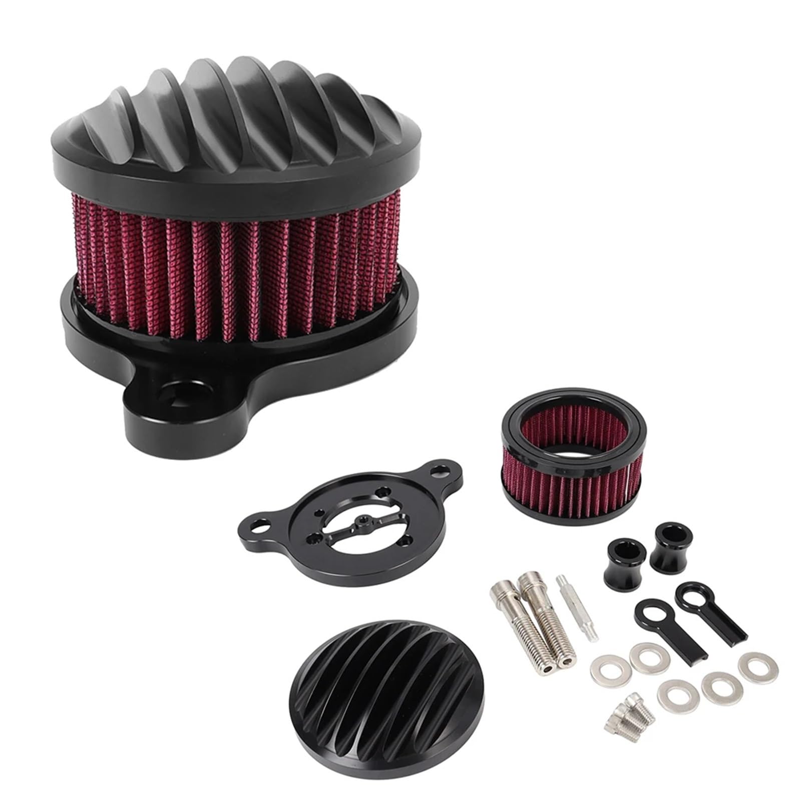 Motorrad Luftfilter Für Sportster XL883 XL1200C 48 72 Vierzig Acht Siebzig Zwei 91-2022 Motorrad Luftfilter Reiniger Intake Filter System Kit Ansaugluftfilter Motorrad von QXEJEBAF