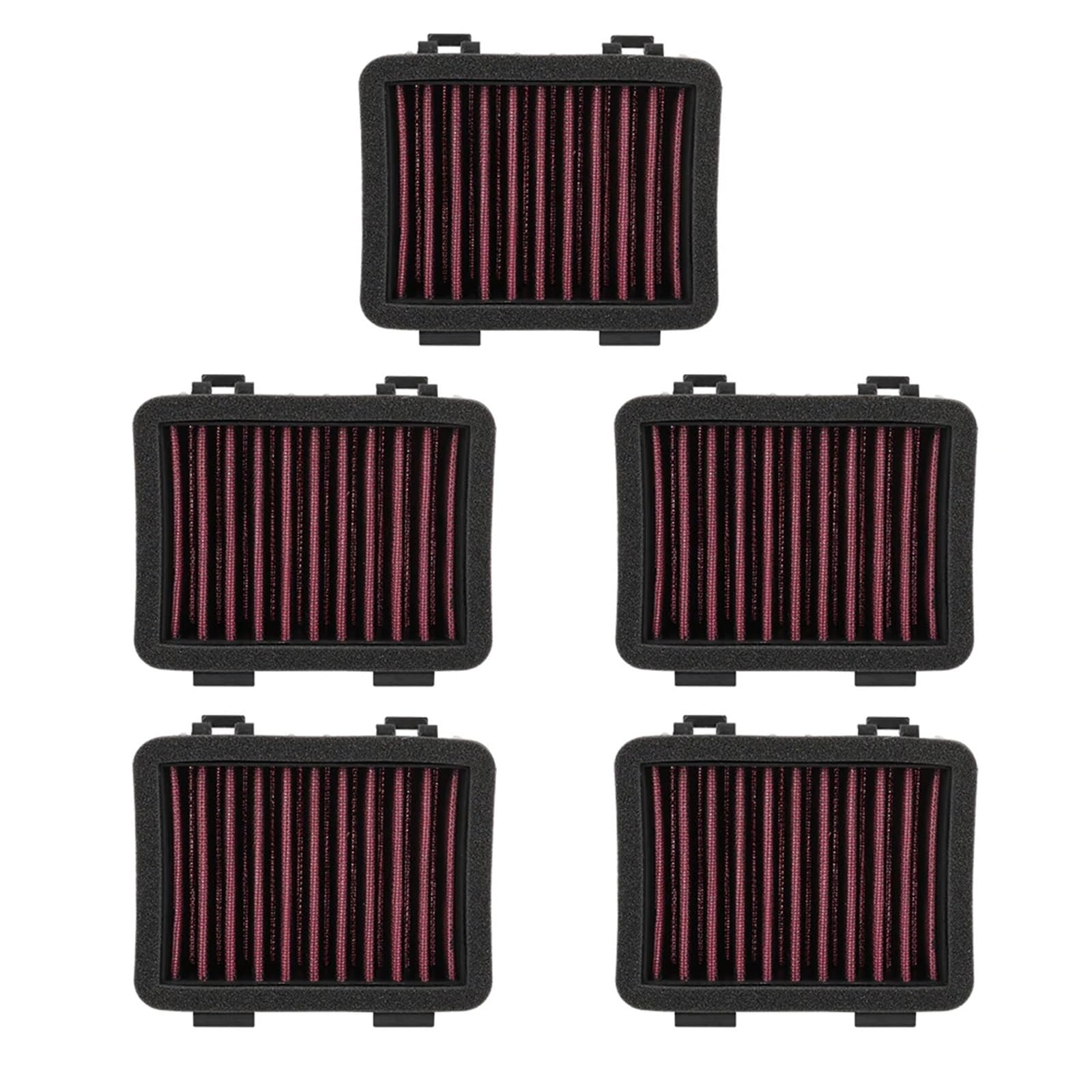 Motorrad Luftfilter Für Svartpilen 200 250 401 Für Vitpilen 401 2019 2020 Motorrad Luftfilter Intake Reiniger Luft Element Reiniger Ansaugluftfilter Motorrad(5 Pieces) von QXEJEBAF