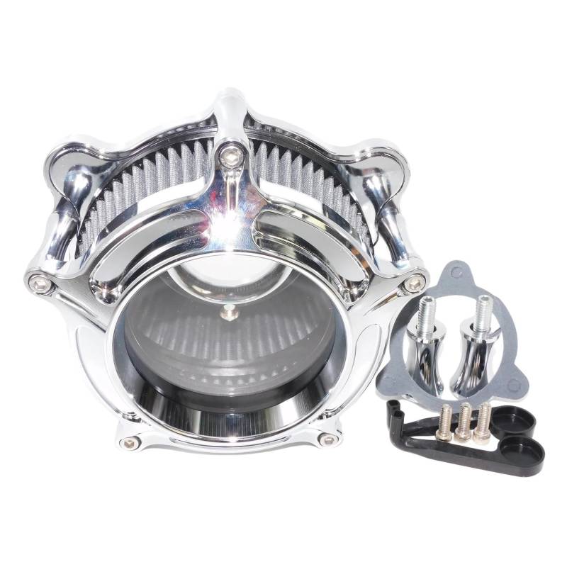 Motorrad Luftfilter Für Touring Für Electra Für Road Glide Für Softail Für FLSTNSE Für Dyna Für Sportster XL883 Für Super Low Motorrad-Luftfilter-Ansaugfilter Ansaugluftfilter Motorrad(Air Cleaner C) von QXEJEBAF