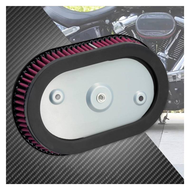 Motorrad Luftfilter Für Touring Für Straße Für Straße Für Glide Für FLHT Für Softail Für Fat Bob Für FXDF 2018-2024 Luftfilterelement Motorrad Innenfilter Ansaugluftfilter Motorrad von QXEJEBAF