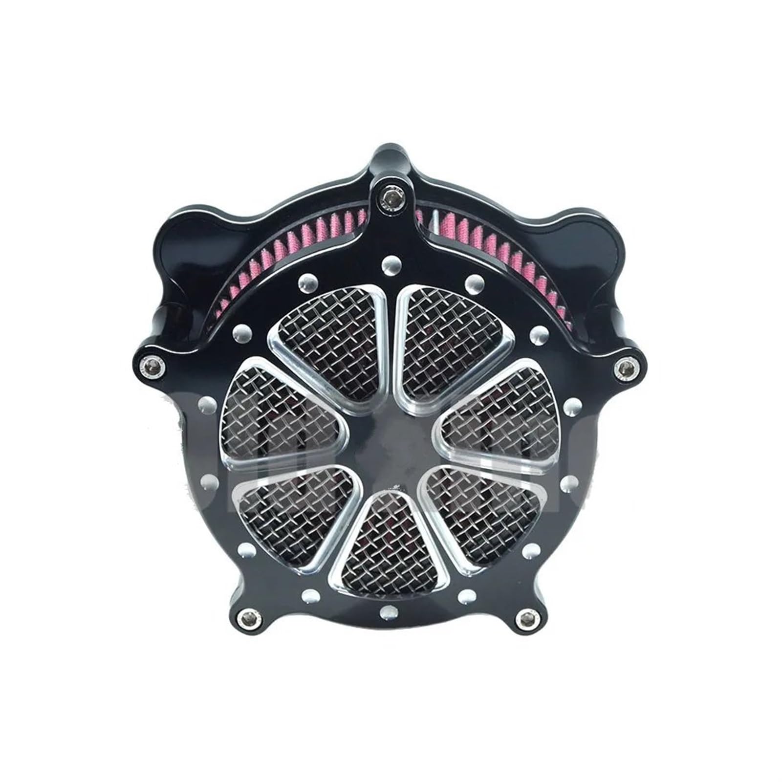 Motorrad Luftfilter Für Touring Für Street Glide Für Road King Für Sportster 883 1200 Für Softtail Für Dyna Motorrad Luftfilter Reiniger Filter Ansaugluftfilter Motorrad(A) von QXEJEBAF