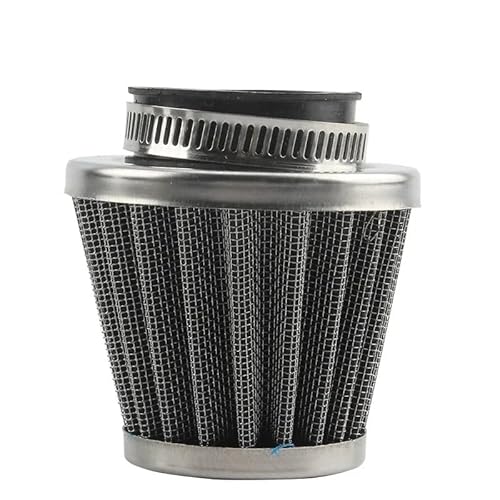 Motorrad Luftfilter Motorrad-Luftfilterschaum Luftfilterreiniger Motorrad-Kaltluftansaugschwamm High Flow Pilzkopf Tropfenform Universal Ansaugluftfilter Motorrad(Silber) von QXEJEBAF