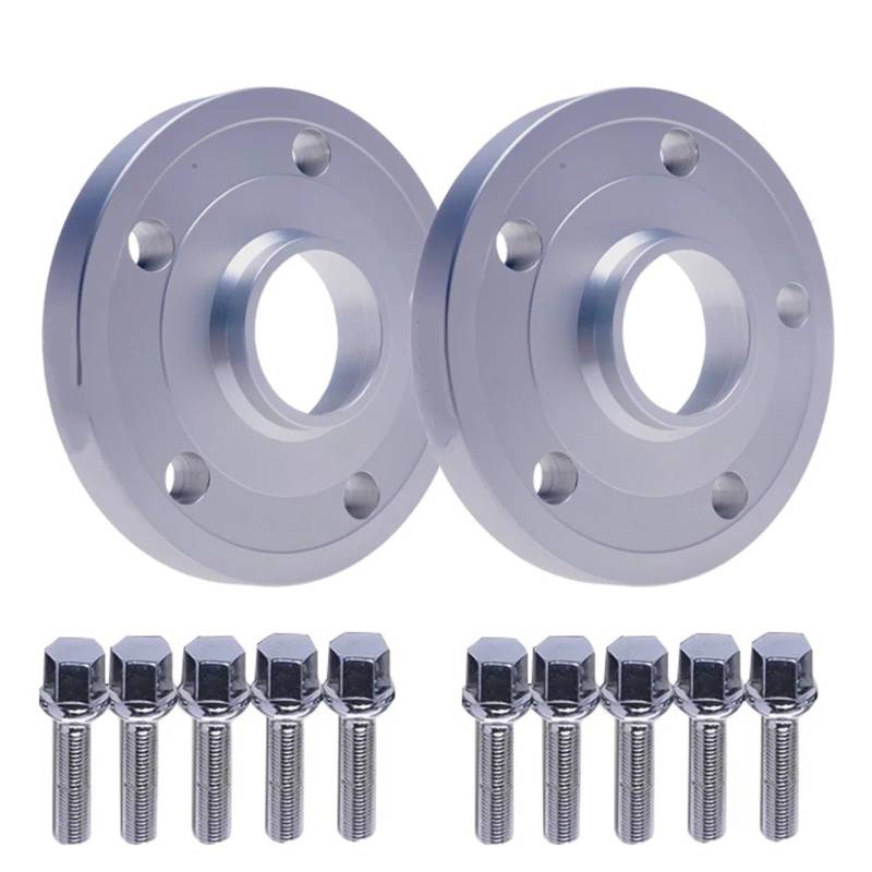 Spurverbreiterungen Für Aluminium Legierung Spurverbreiterungen 2 Stück 5x112 CB 66,6mm Felgen Adapter Geschmiedet Auto-Rad-Distanzscheiben(Adapter 15mm-SR) von QXEJEBAF