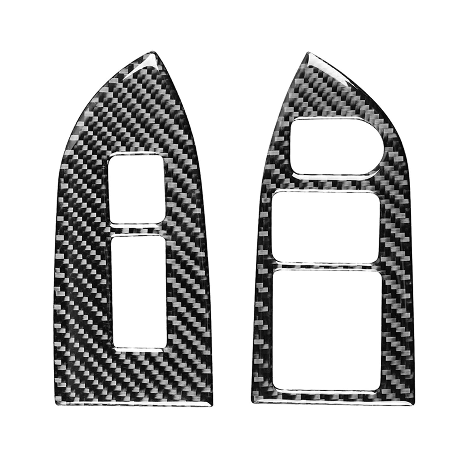 QXWRLD 1 Satz RHD-Zierblende for Fensterheber-Schalterfeld aus Karbonfaser, for Subaru, BRZ 2017-2019, RHD-Innenleistenzubehör Abdeckung des Fensterbedienfelds von QXWRLD