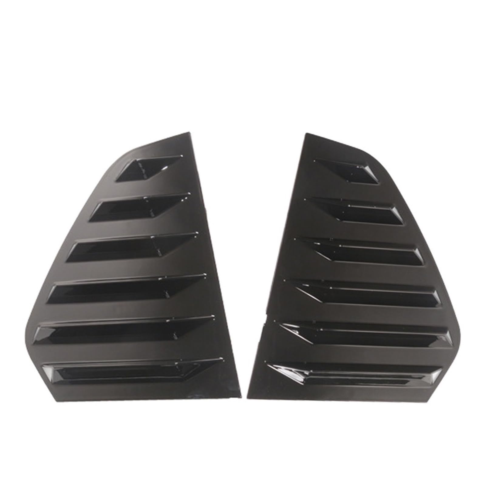 QXWRLD 2PCS Auto-Heckfenster-Shutter-Abdeckungs-Ordnung, for VW, for Golf 6, for Golf 7, for Golf 7,5 MK7 7,5 GTI GTD R MODELLE, Fenster-Lamellen-Seitenschlitz-Ordnung Rollo für Heckscheibe(Matte Blac von QXWRLD