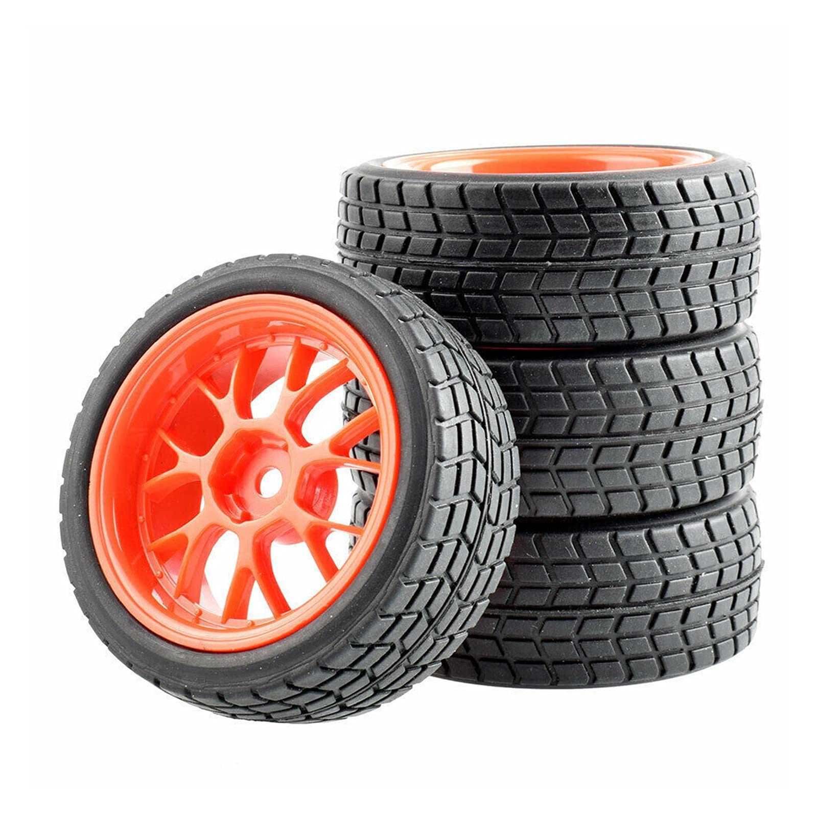 QXWRLD 4 STÜCKE Speed ​​Tires Einsatz Schwamm Rad, for HSP, for HPI, 1,10 Tourenwagen RC-Autoräder(907R-8005) von QXWRLD