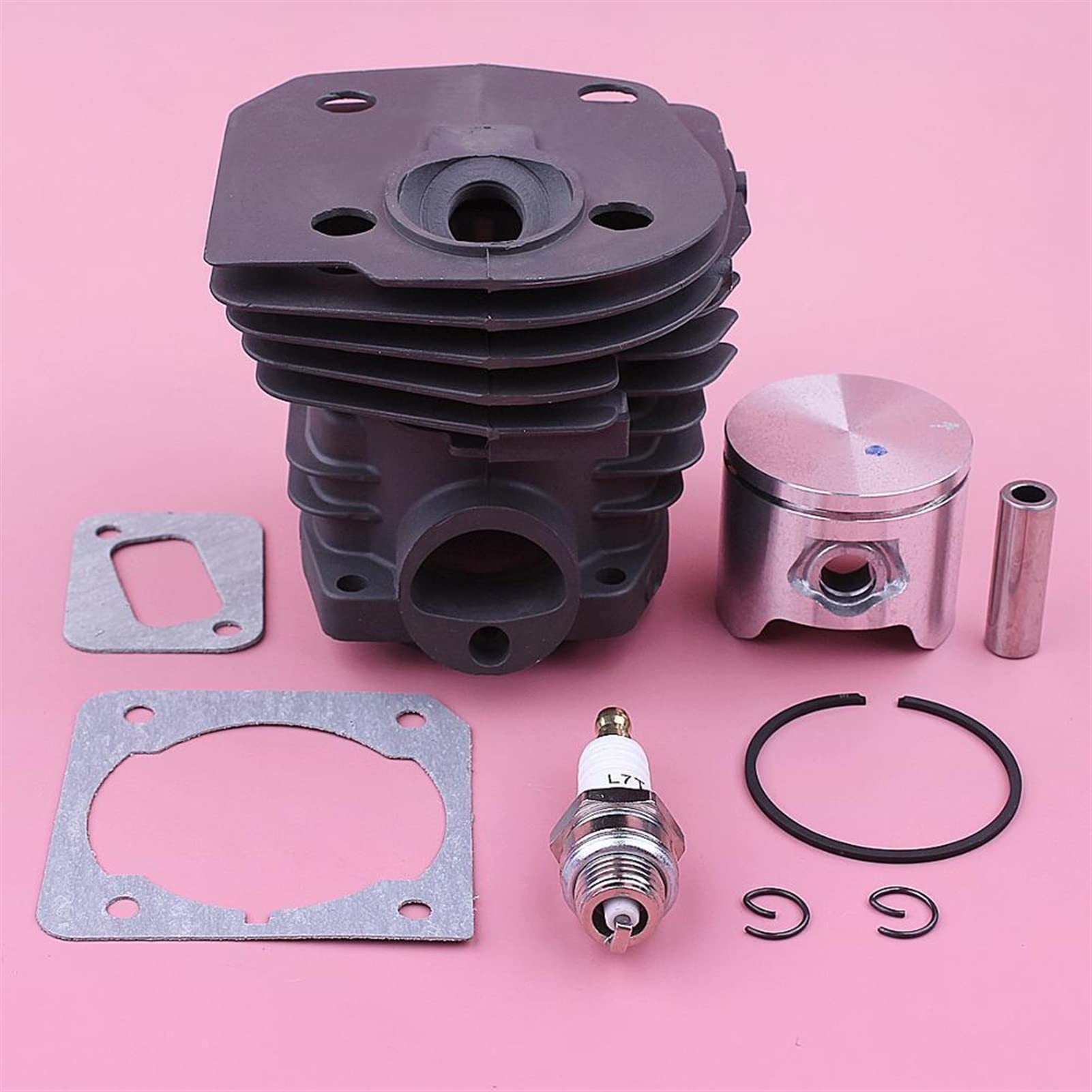 QXWRLD 44mm Zylinder Kolben Kit, for JONSERED, CS2153 CS2152 CS2150 CS2149 Kettensäge Schalldämpfer Dichtung Ring Sicherungsring Motor Бензопила Abgassystem für Kettensägen von QXWRLD