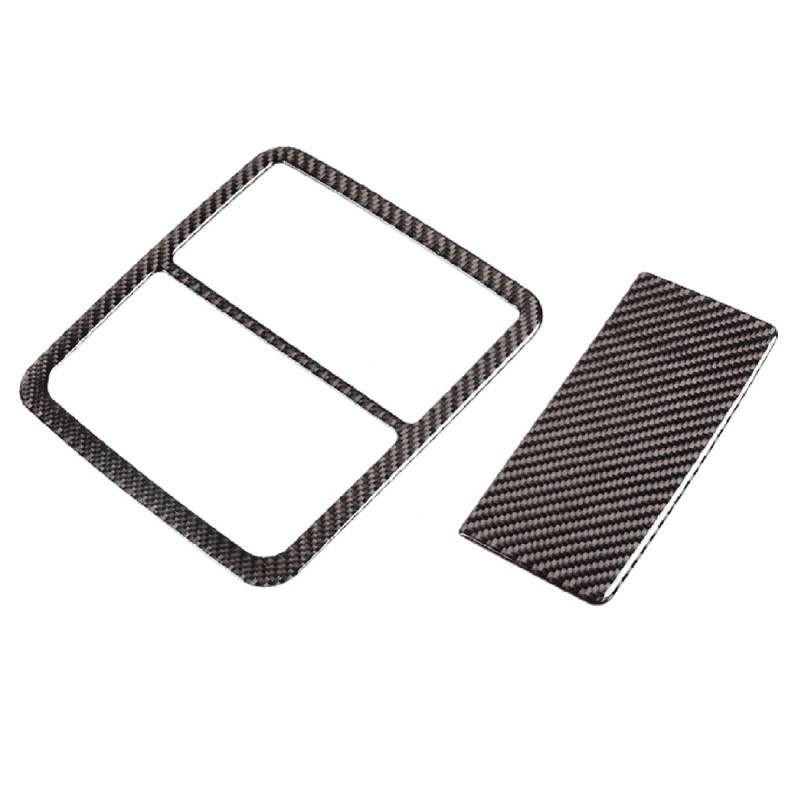 QXWRLD Auto Carbon Fiber Center Control Gangschaltung Handbremshebel Fensterheber Tür Schüssel Panel Abdeckung Rahmenverkleidung, for Toyota, for RAV4, 2006-2012 Abdeckung des Fensterbedienfelds(Readi von QXWRLD