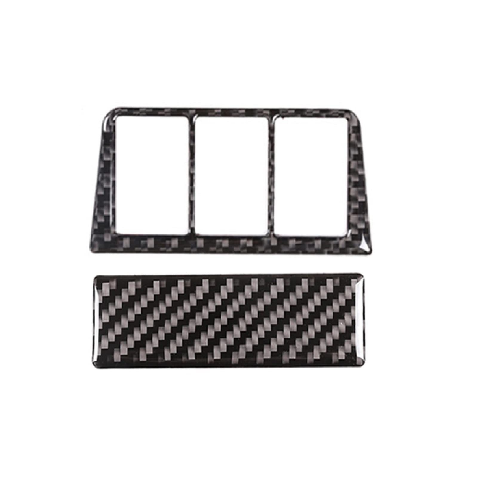 QXWRLD Auto Carbon Fiber Center Control Gangschaltung Handbremshebel Fensterheber Tür Schüssel Panel Abdeckung Rahmenverkleidung, for Toyota, for RAV4, 2006-2012 Abdeckung des Fensterbedienfelds(Headl von QXWRLD