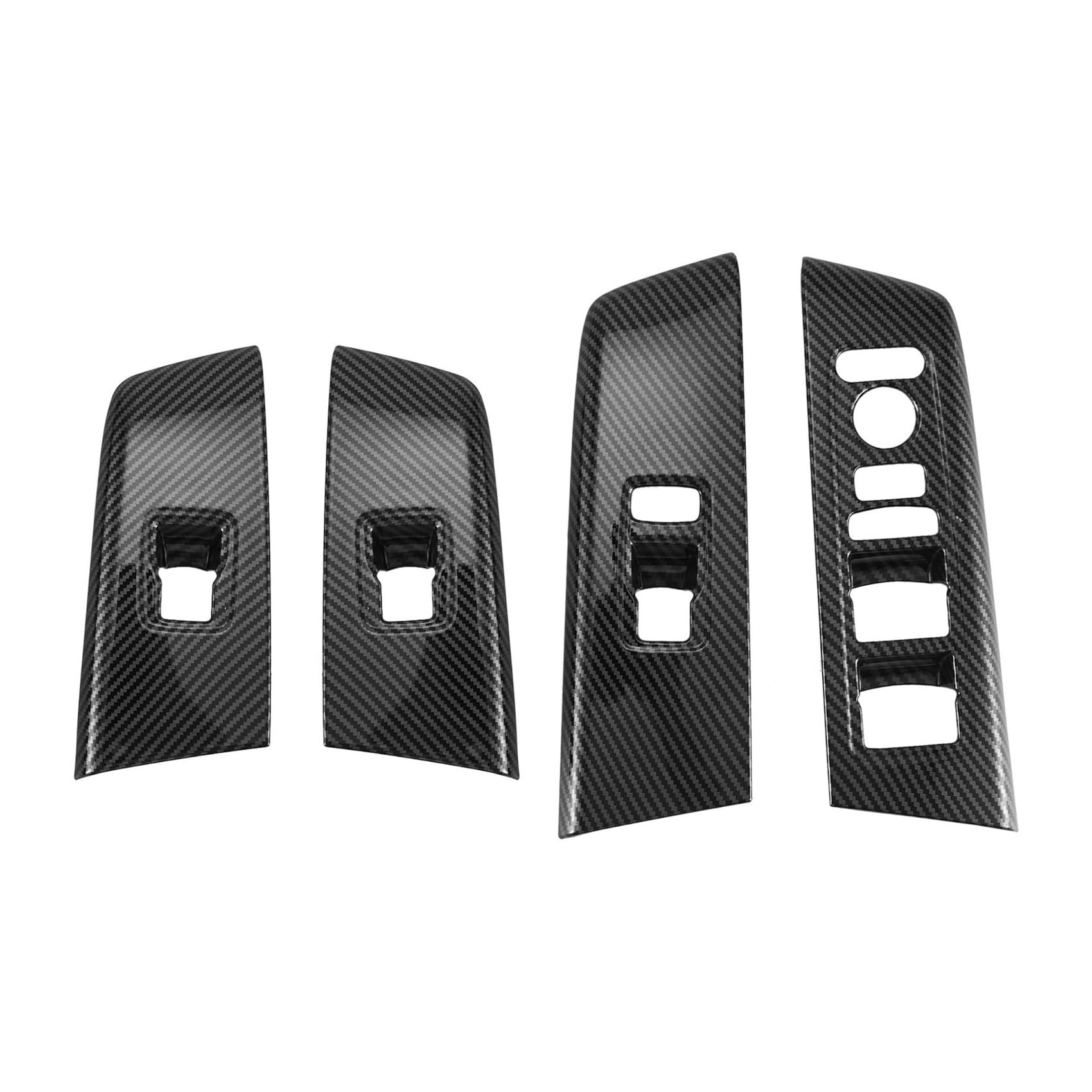 QXWRLD Auto Carbon Fiber Fenster Glas Lift-Taste Trim Schalter Abdeckung Tür Armlehne Panel Aufkleber CRV CR-V 2022 2023 Abdeckung des Fensterbedienfelds von QXWRLD