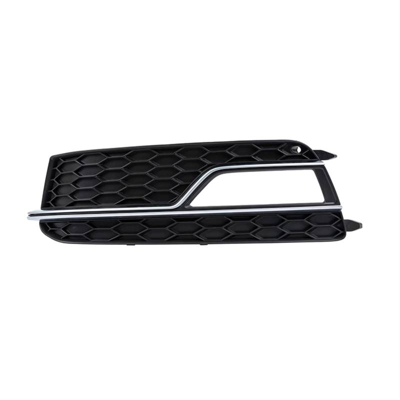 QXWRLD Auto Chrome Line Frontstoßstange Auto Nebelscheinwerfer Grill Grill Lampenabdeckung, for Audi, for A5 for, for S5 2013 2014 2015 2016 2017 Außenteile Nebelscheinwerferabdeckung vorne für Fahrz von QXWRLD