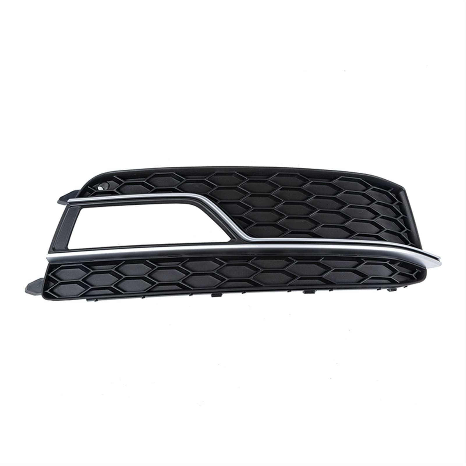 QXWRLD Auto Chrome Line Frontstoßstange Auto Nebelscheinwerfer Grill Grill Lampenabdeckung, for Audi, for A5 for, for S5 2013 2014 2015 2016 2017 Außenteile Nebelscheinwerferabdeckung vorne für Fahrz von QXWRLD