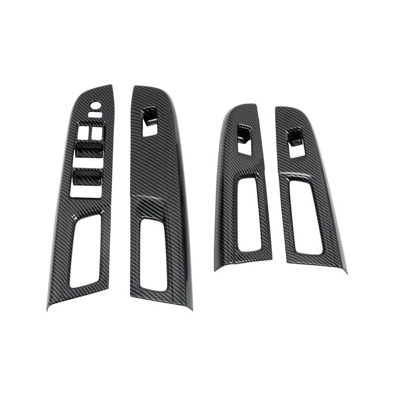 QXWRLD Auto Kohlefaser Fenster Glas Lift Knopf Verkleidung Schalter Abdeckung Tür Armlehne Panel, for Subaru, WRX/WRX STI 2015-2020 RHD Abdeckung des Fensterbedienfelds von QXWRLD