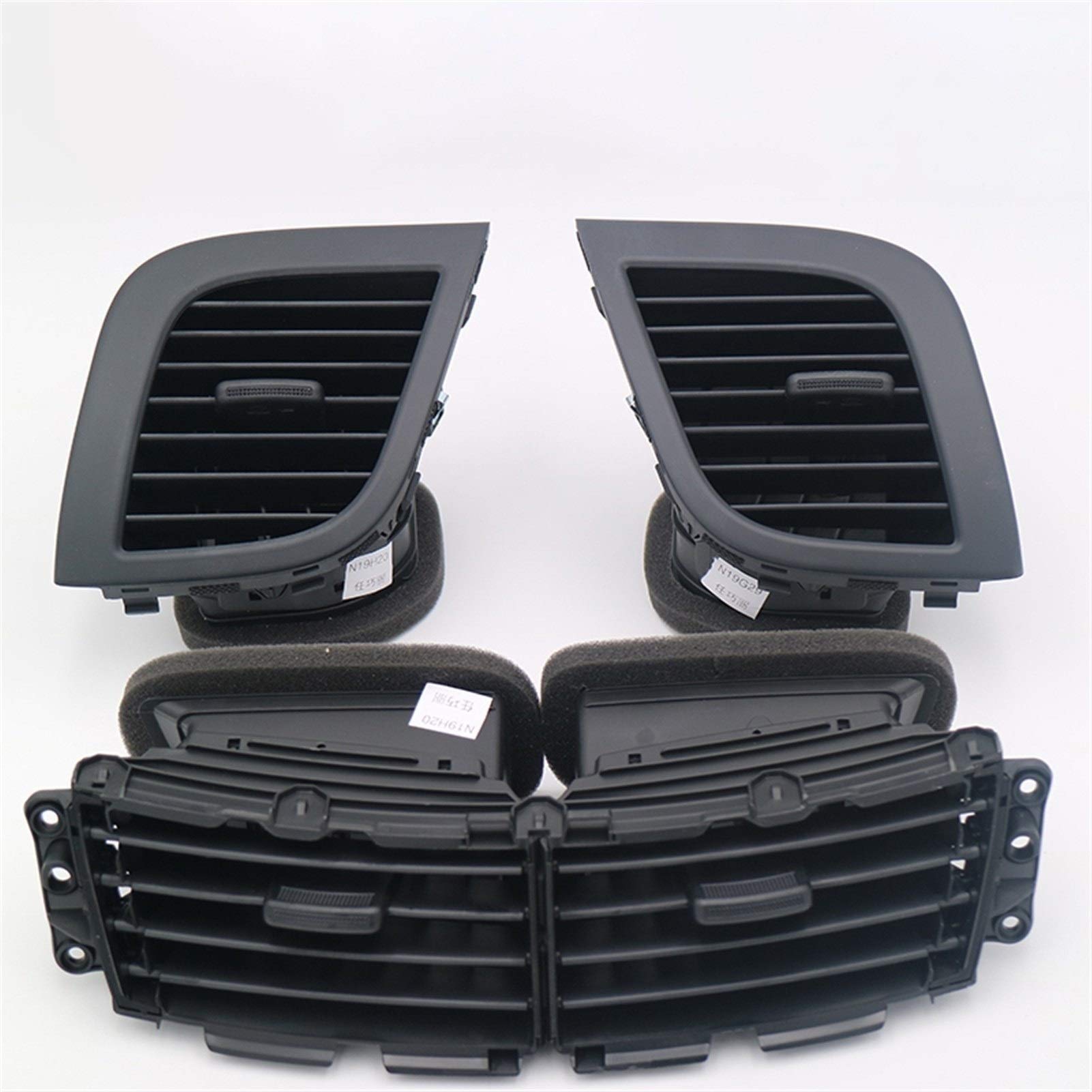 QXWRLD Center Air Duct Vent Air Düse Auto Klimaanlage Outlet, for Hyundai, for Verna Solaris Ventile Klimaanlage Düse Lüftungsschlitz für Autoklimaanlagen(Black) von QXWRLD