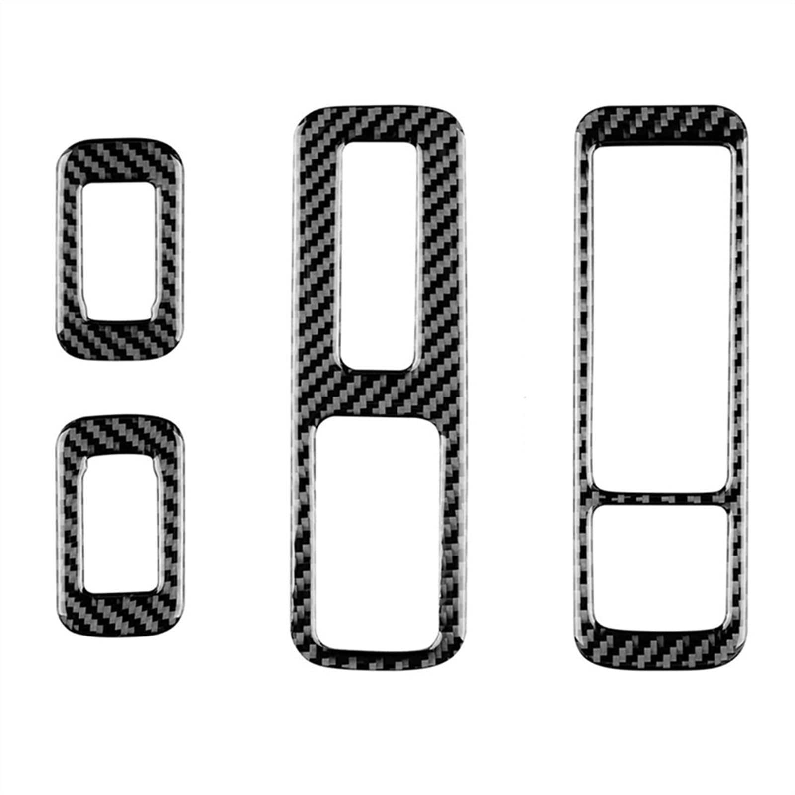 QXWRLD Fensterheberschalter-Rahmenverkleidungsaufkleber aus Kohlefaser, for Lexus, RX 2016 2017 2018 2019 Zubehör Abdeckung des Fensterbedienfelds von QXWRLD