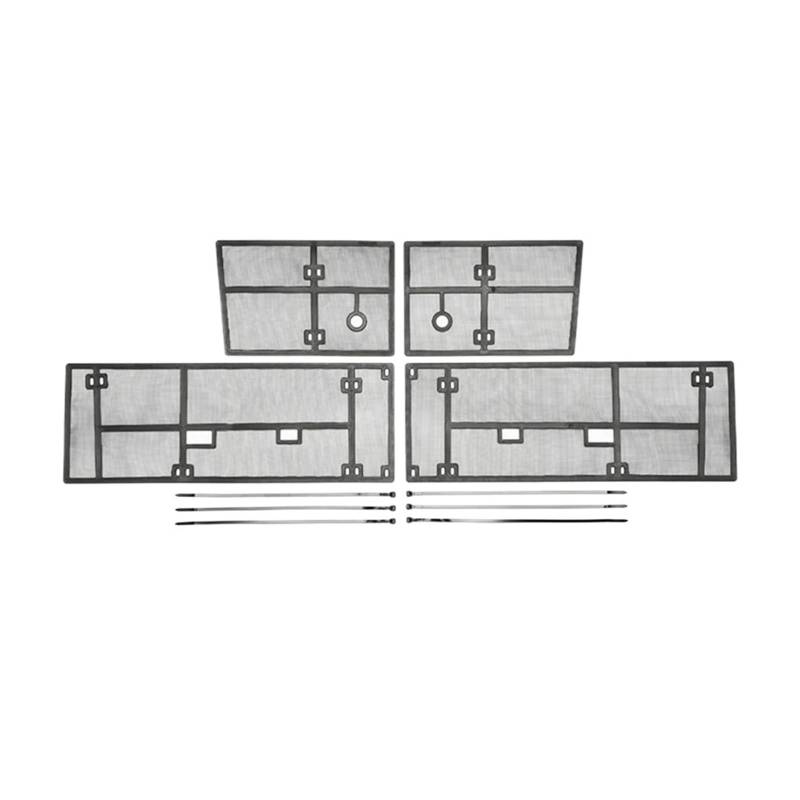 QXWRLD Frontgrill-Einsatznetz, Insektenschutzgitter, Schutzabdeckung, for Audi, for A6 C8 2019–2022, Zubehör, Außen-Nachrüstsatz Insektenschutz für Autogrill(Model B) von QXWRLD