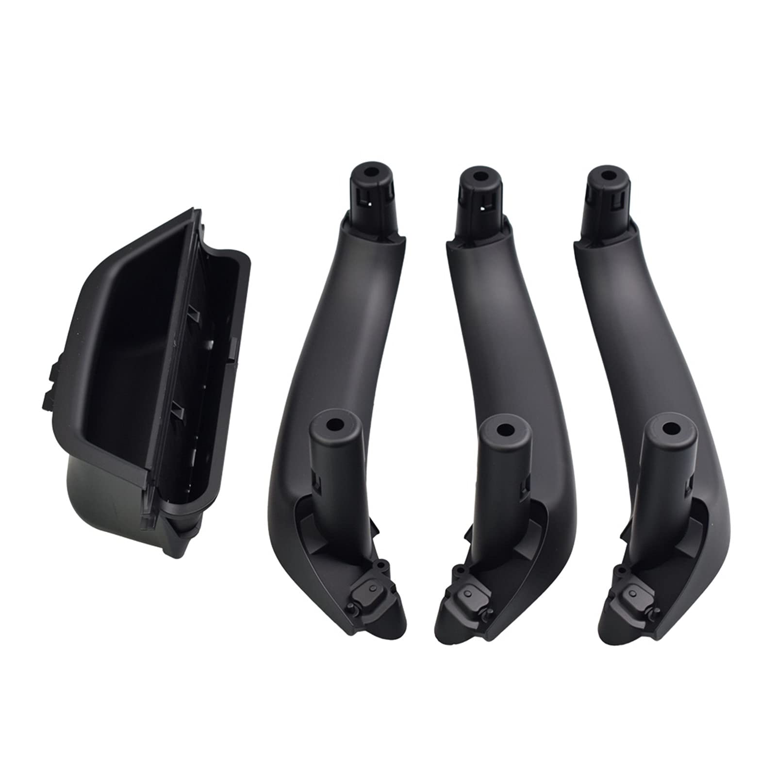 QXWRLD LHD Carbon Fiber Auto Zubehör Auto Innen Tür Pull Griff Armlehne Panel Abdeckung Trim, for, for X3 X4 F25 F26 2010-2016 Innentürgriffe(Black-4pcs) von QXWRLD