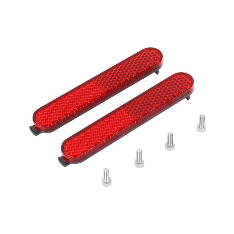 QXWRLD Radabdeckung for Elektroroller, Schutzschale, Dekorationsschalen, for Xiaomi, Pro2 1S M365 Mi3, Reflektorabdeckung, Sicherheitsreflexstreifen Reflektorstreifen(Red) von QXWRLD