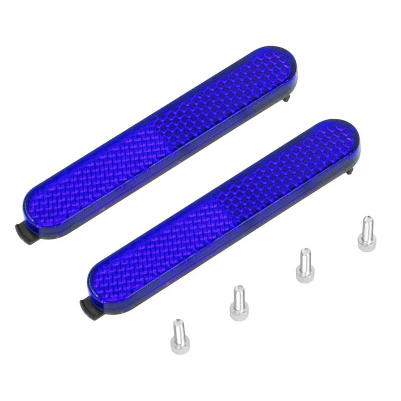 QXWRLD Radabdeckung for Elektroroller, Schutzschale, Nachtdekoration, for Xiaomi, Pro2 1S M365 Mi3, Ersatzteile, seitlicher reflektierender Riemen Reflektorstreifen(Blue) von QXWRLD