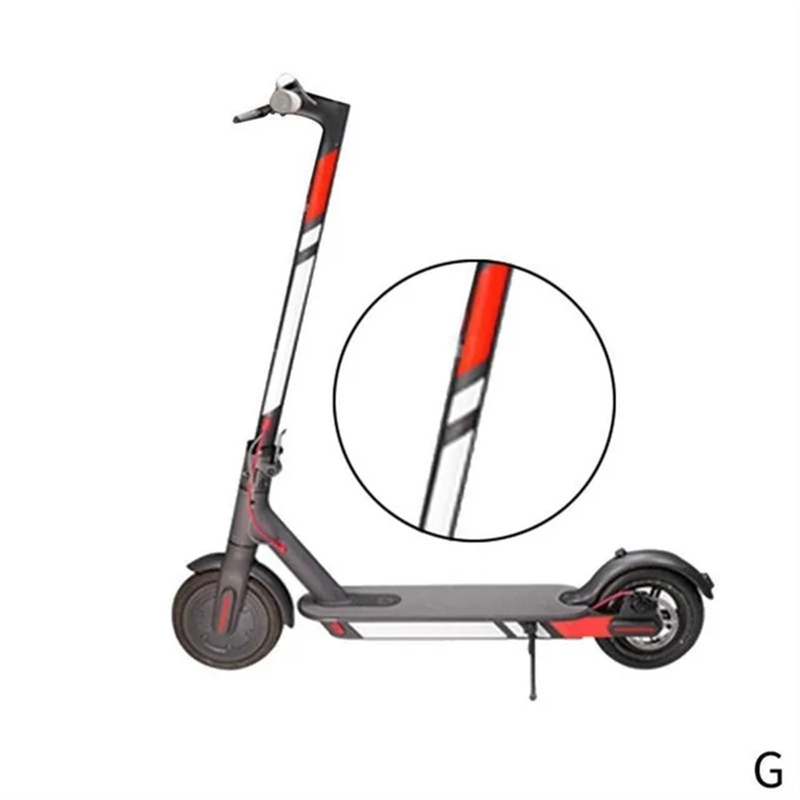 QXWRLD Reflektierende Aufkleber, for Xiaomi, for Mijia, M365 Scooter-Aufkleber, Nachtsicherheits-Warnstreifen-Reflektor, for Xiaomi, M365 Pro MAX G30 Reflektorstreifen(Type 2) von QXWRLD