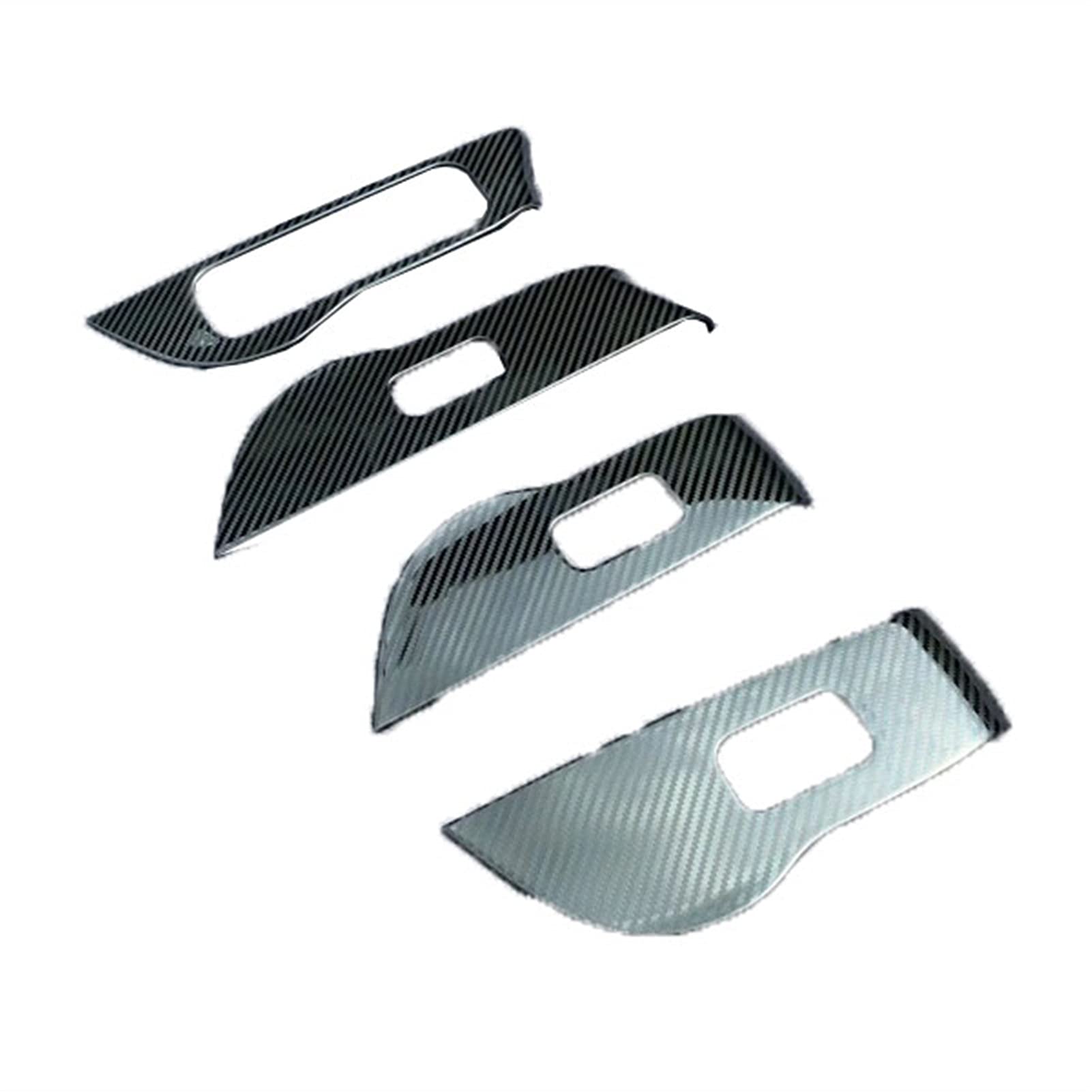 QXWRLD Türfenster-Armlehnenabdeckung, Schalterfeldverkleidung, for Mercedes-Benz, GLE-Klasse V167 GLE350 450 2019-2020, Autozubehör, Edelstahl, nur for Linkslenker geeignet Abdeckung des Fensterbedien von QXWRLD