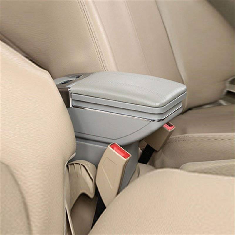 QXWRLD for Chevrolet, for Cruze, Armlehnenbox Central Store Inhalt Aufbewahrungsbox Getränkehalter Aschenbecher Innenraum Auto-Styling-Zubehör Fahrzeug-Mittelkonsolenbox(Grey) von QXWRLD