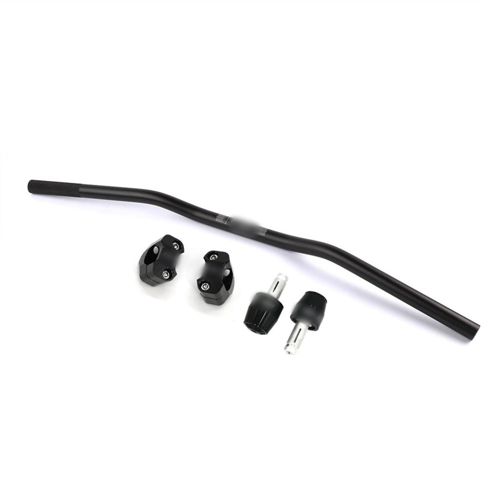 Motorrad Lenker,Motorradlenker Universal Motorrad 22mm Lenker Lenkrad Schwarz(Black kits) von QXYOGO