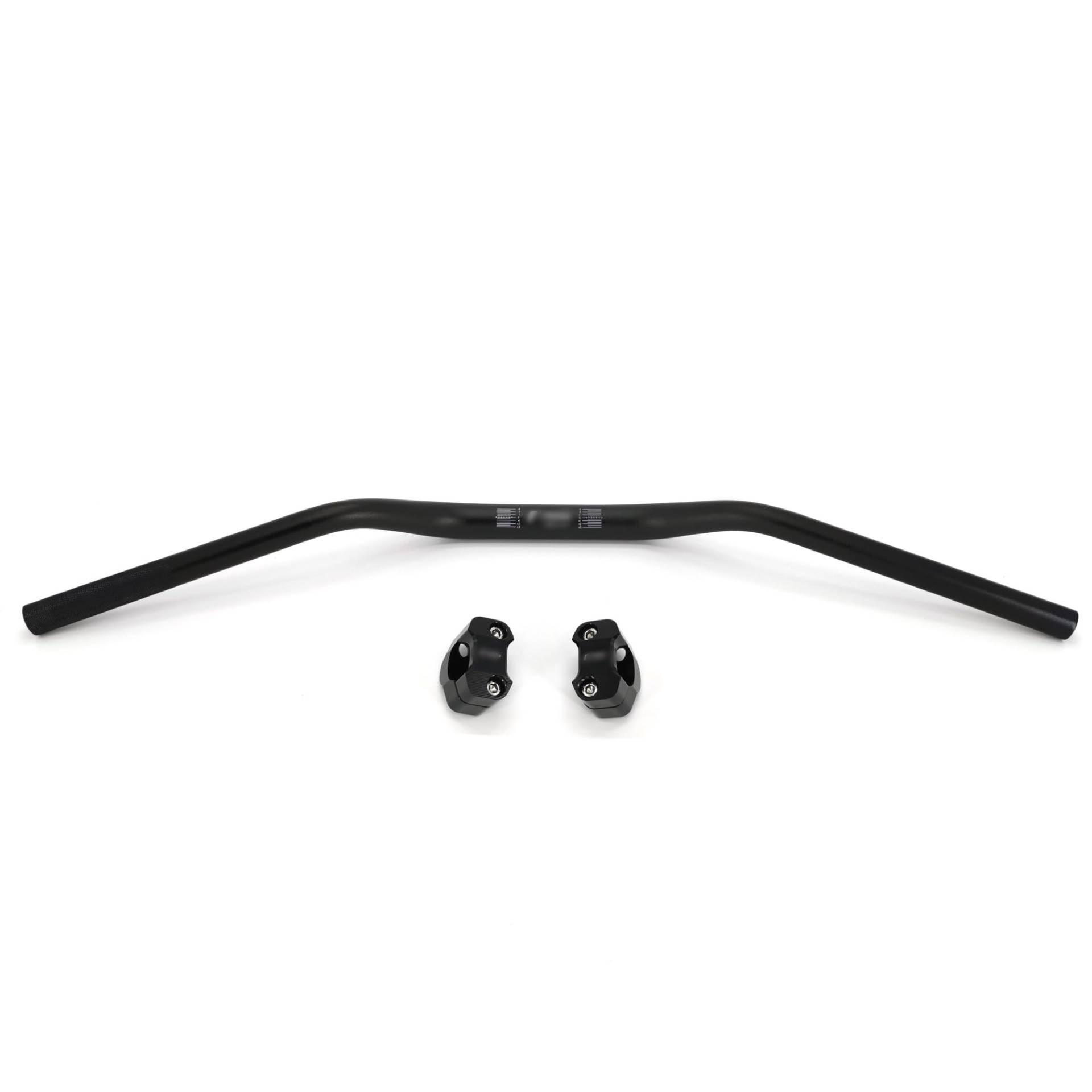 Motorrad Lenker,Motorradlenker Universal Motorradlenker 28mm CNC Aluminiumlegierung Lenkrad für EC CRF Dirt Pit Biketmax Xmax 300 R6 PCX(Black and risers) von QXYOGO