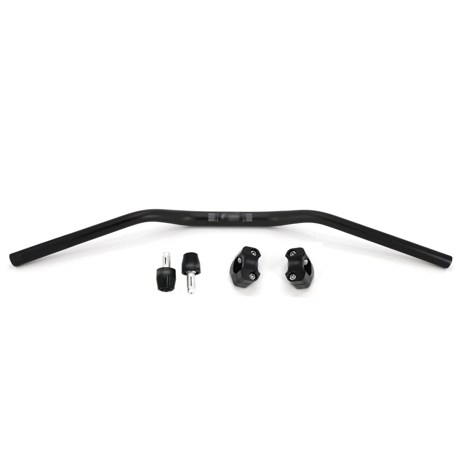 Motorrad Lenker,Motorradlenker Universal Motorradlenker 28mm CNC Aluminiumlegierung Lenkrad für EC CRF Dirt Pit Biketmax Xmax 300 R6 PCX(Black kits) von QXYOGO