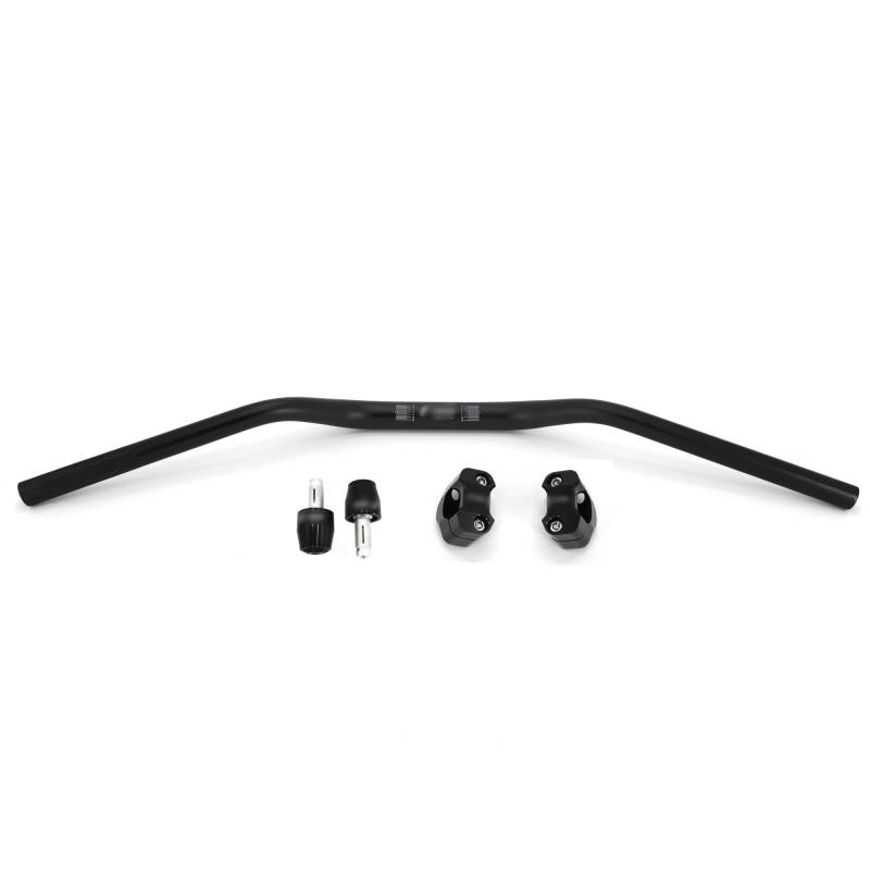 Motorrad Lenker,Motorradlenker Universal Motorradlenker 28mm CNC Aluminiumlegierung Lenkrad für EC CRF Dirt Pit Biketmax Xmax 300 R6 PCX(Black kits) von QXYOGO