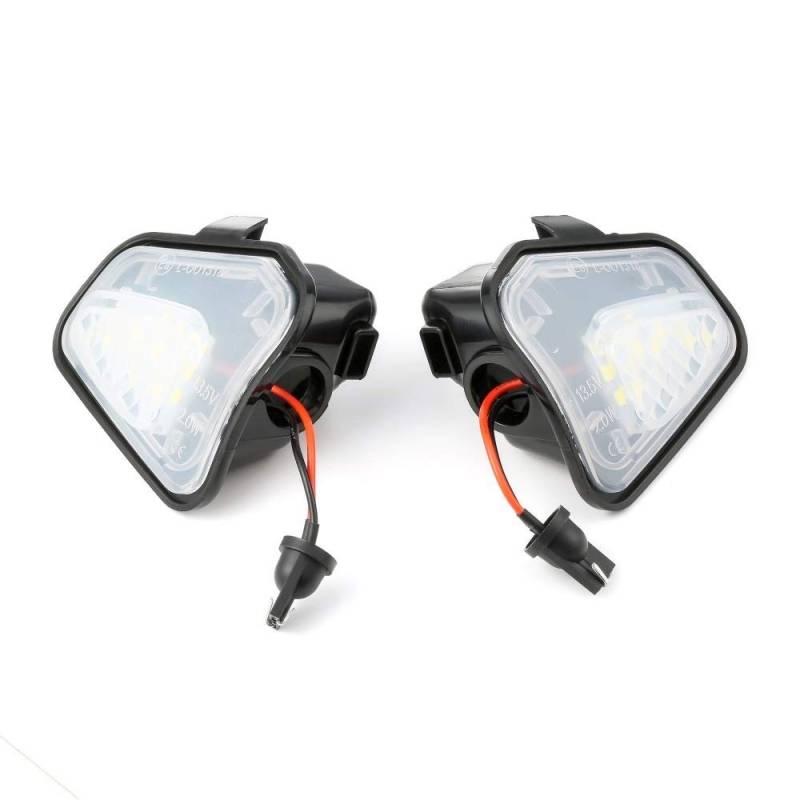 QXYOGO Spiegelblinker Dynamische,Dynamische Blinker 2x Canbus Side Spiegel Pfütze Beleuchtung Für Volkswagen VW Passat B7 EOS CC Scirocco Jetta Welcome Lampe Spiegellicht Für Passat CC von QXYOGO