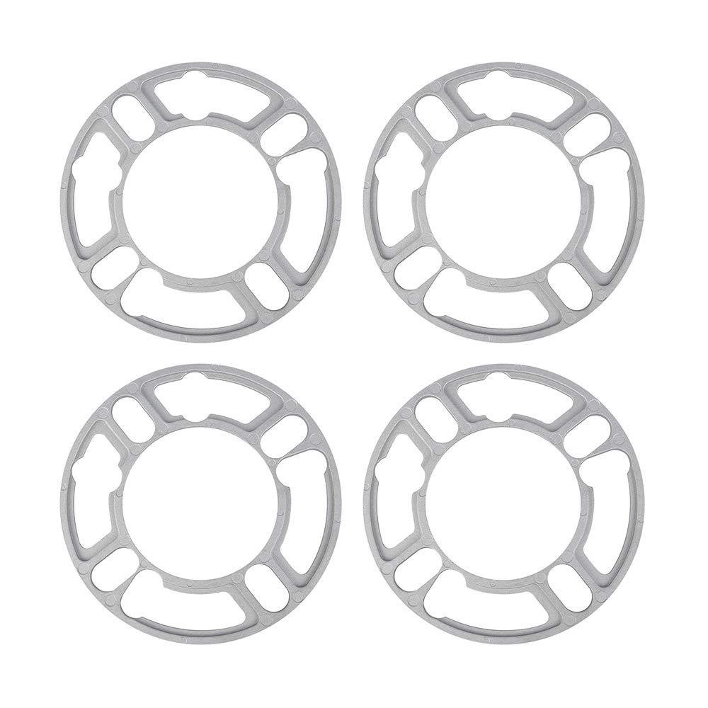 Wheel Spacers,Spurplatten 4 stücke 5mm universal legierung aluminiumrad spacer shims platte ersatzreifen abdeckung reifen zubehör sport auto auto ersatzteile von QXYOGO