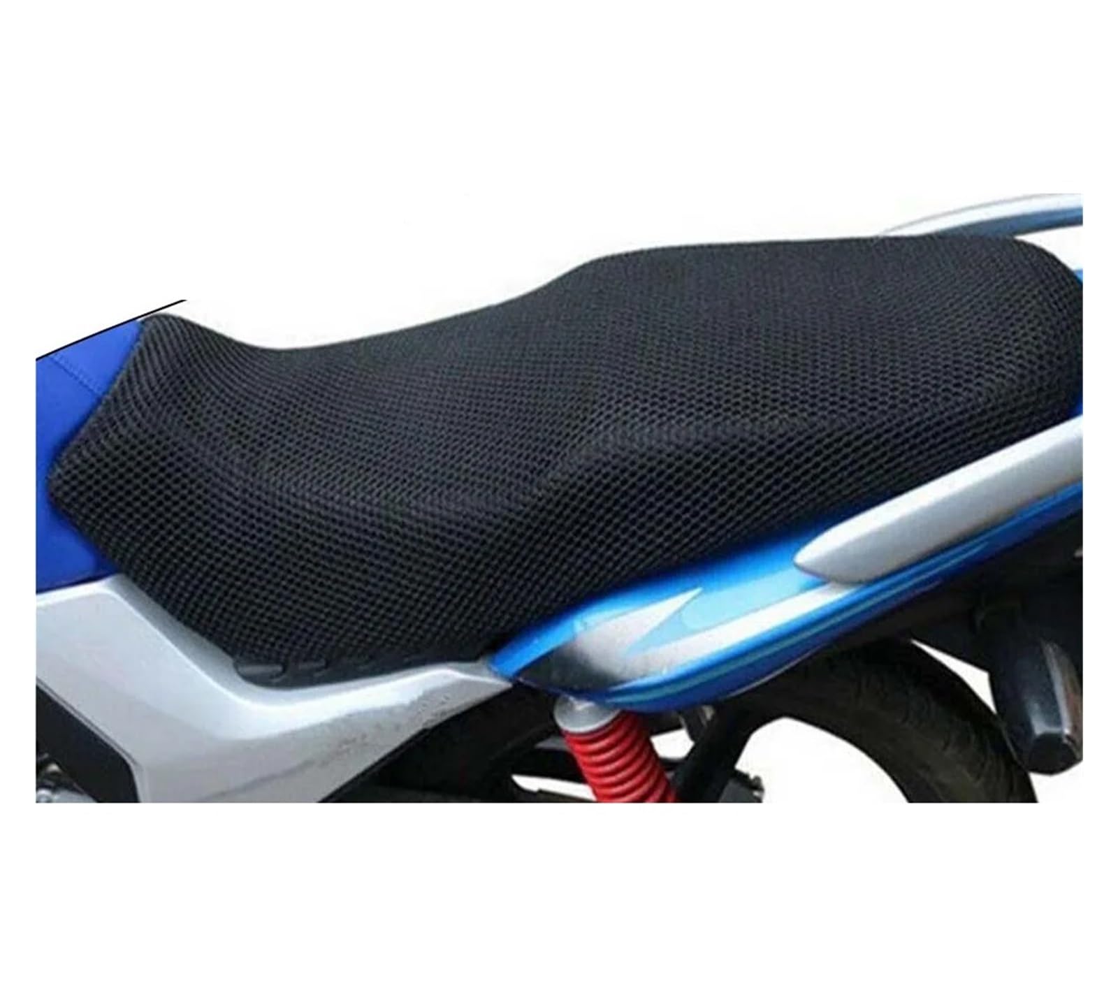 Motorrad Sitzbankbezug Motorrad Motorrad Kissen Sitzbezug 3D Mesh Protectorl Anti-Rutsch Kissen Mesh Net Anti-Rutsch-Pad Mesh Sitzbezug Sitzbezüge von QXZSGXOF