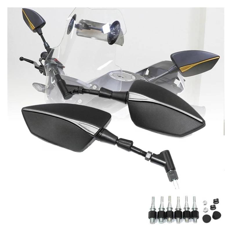 Rückspiegel Motorrad Motorrad Spiegel Rearview Rückseitenspiegel Für KYMCO AK550 AK 550 2017-2020 Xciting 250 Xciting 300 Xciting 400 Seitenspiegel von QXZSGXOF