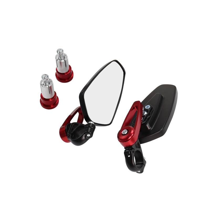 Rückspiegel Motorrad Rearview Außenspiegel Universal Scooter Bar End Lenker Spiegel Zubehör Für Har&Ley Für Yam&aha Für Hon&da Seitenspiegel von QXZSGXOF