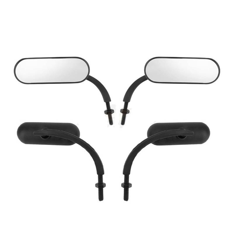 Rückspiegel Oval Motorrad Rearview Außenspiegel 8mm 10mm Für Har&Ley Sportster XL Touring Electra Glide Dyna Low Rider Softail Für Hon&da Seitenspiegel von QXZSGXOF