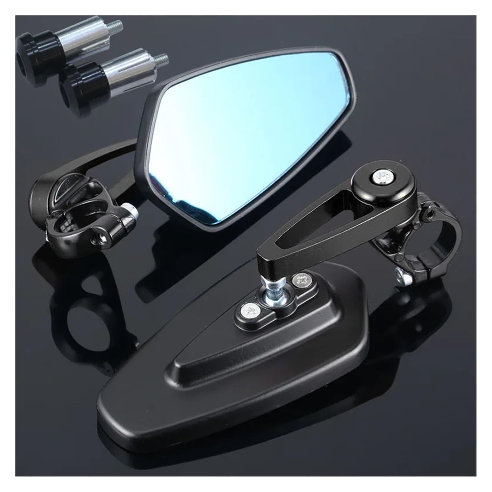 Rückspiegel Universal Motorrad Lenkerenden Rearview Außenspiegel Für Suzuki GSR 750 Gsxr 750 Drz 400 Sm Gsx600f Gsx S750 GSR 600 Seitenspiegel von QXZSGXOF