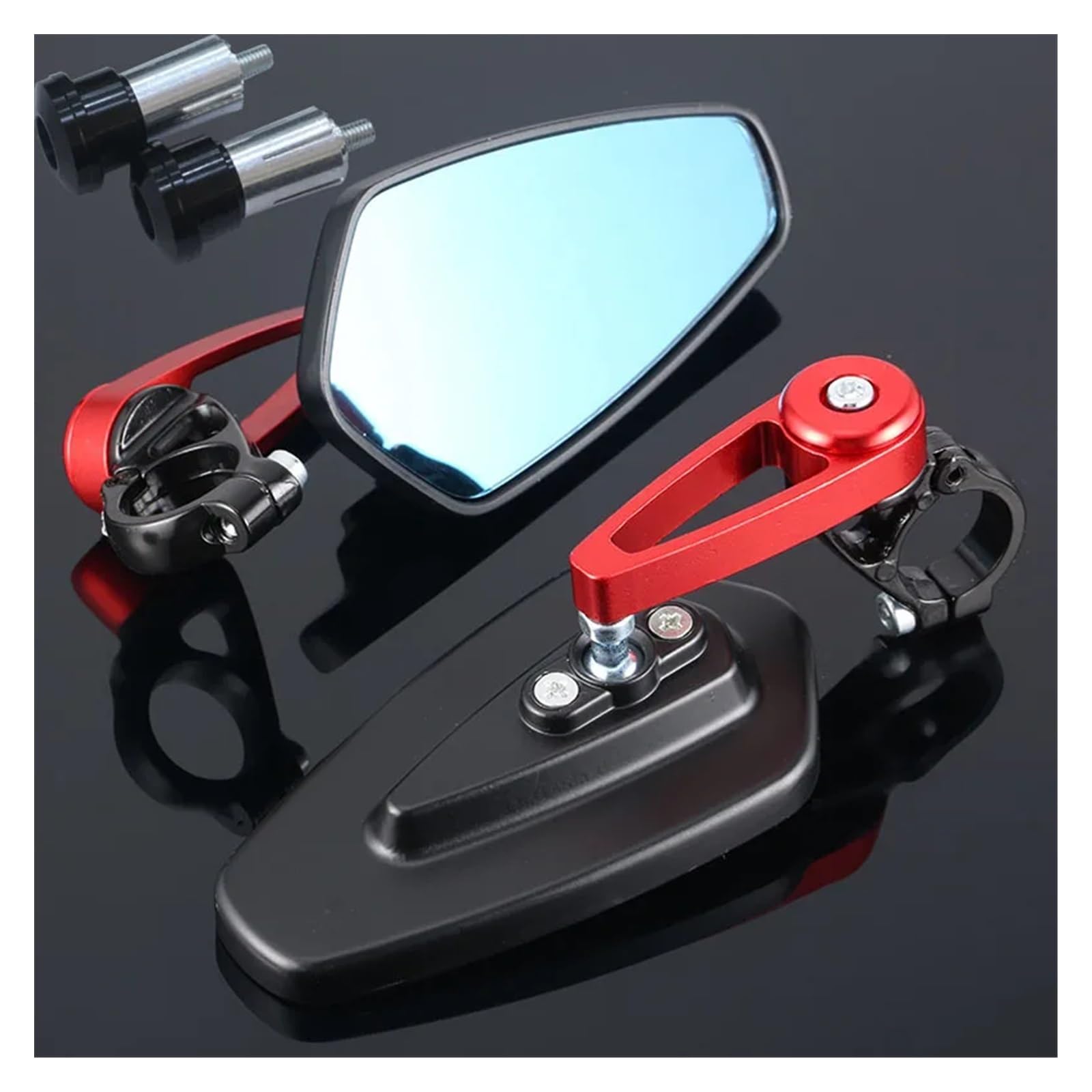 Rückspiegel Universal Motorrad Lenkerenden Rearview Außenspiegel Für Suzuki GSR 750 Gsxr 750 Drz 400 Sm Gsx600f Gsx S750 GSR 600 Seitenspiegel von QXZSGXOF