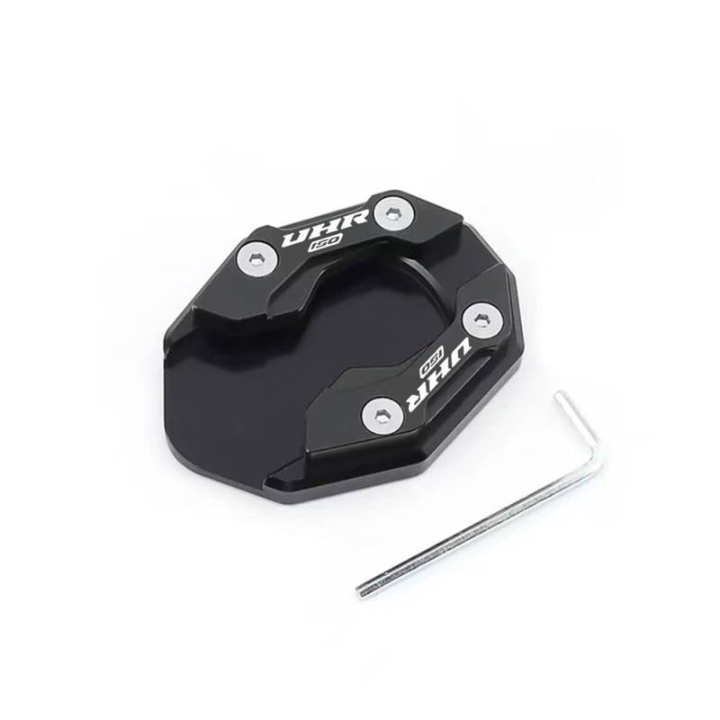 Seitenständer Platte Für HAOJUE UHR150 UHR125 Uhr 150 125 CNC Motorrad Kickstand Fußvergrößerer Seitenverlängerung Pad Ständer Stützplatte von QYDNCIOSW