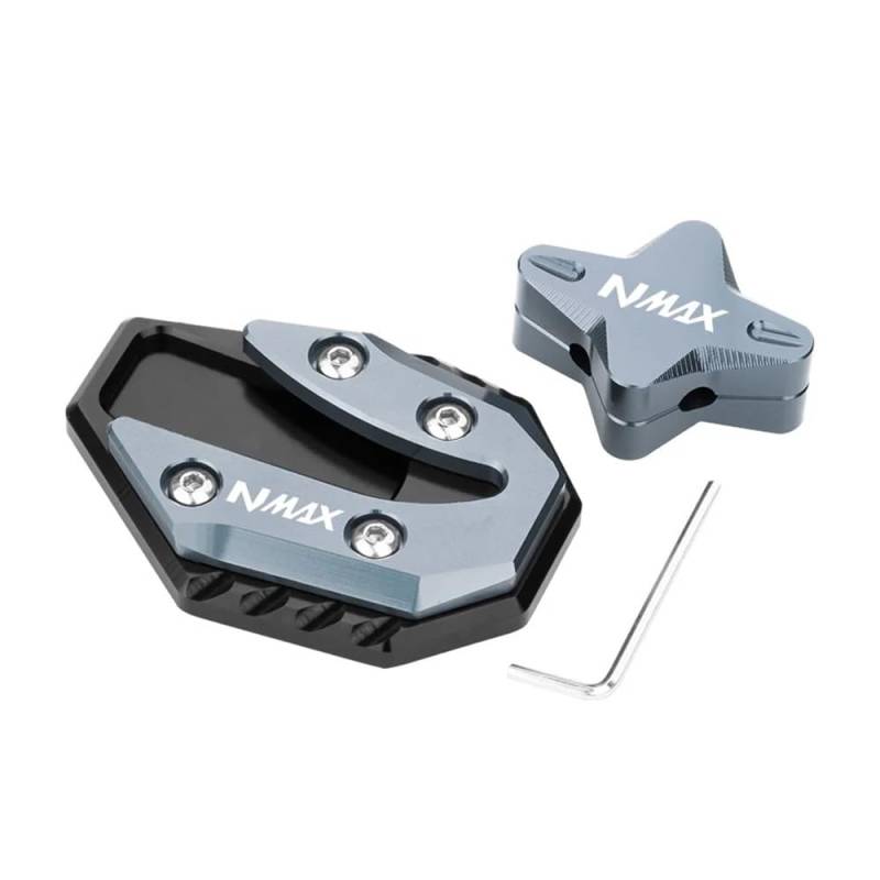 Seitenständer Platte Für YA&MAHA NMAX155 125 NMAX125 155 Motorrad Bike Kickstand Extender Seite Stehen Verlängerung Fuß Pad Unterstützung Platte von QYDNCIOSW