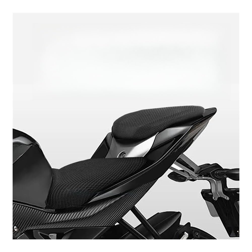 Sitzschutz Kissen Motorradzubehör 3D Mesh Stoff Sitzbezug Atmungsaktives Wasserdichtes Kissen Für YA&MAHA YZF-R15 YZF-R3 YZF R15 R3 von QYDNCIOSW