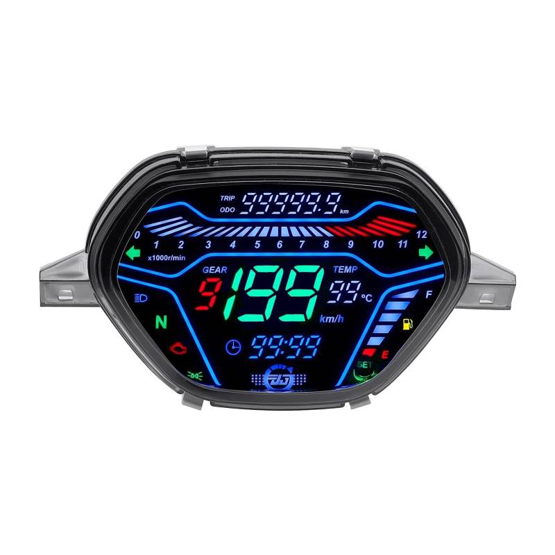 Tacho 199Km Digitaler Motorrad-Tachometer Dashboard RPM Für EX5 Class1 CX DX FÜR Honda Wave100 CD110 Alpha Ori Tokyoda von QYDNCIOSW