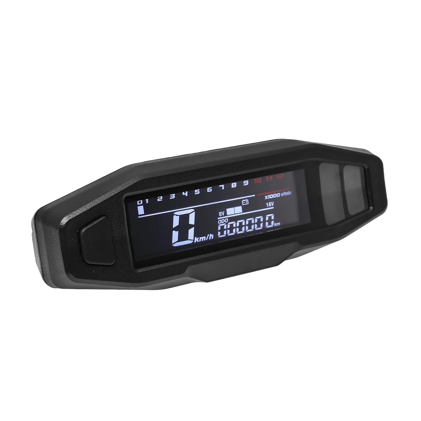 Tacho AD Motorrad Digital Dash Universal GPS Tachometer KM/H Mit Blinker Licht Voltmeter Ölanzeige Drehzahlmesser Tacho Meter von QYDNCIOSW