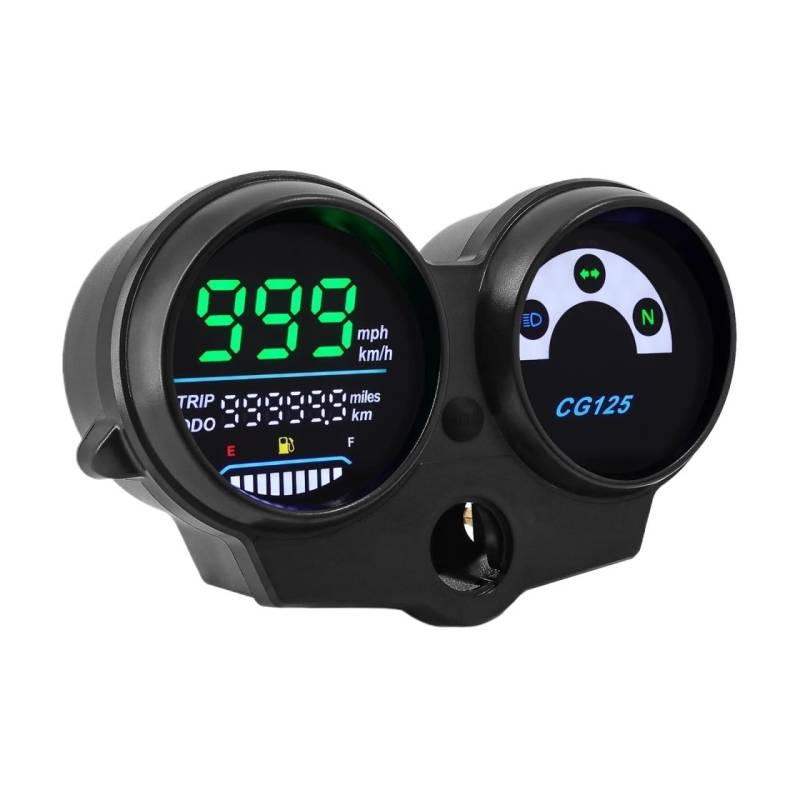 Tacho Digitaler Motorrad-Tachometer, Multifunktions-Panel Für CG125 2000–2008, Fan 125, Titan 125 2013, Für Honda MPH/KMH, Kraftstoffstand von QYDNCIOSW