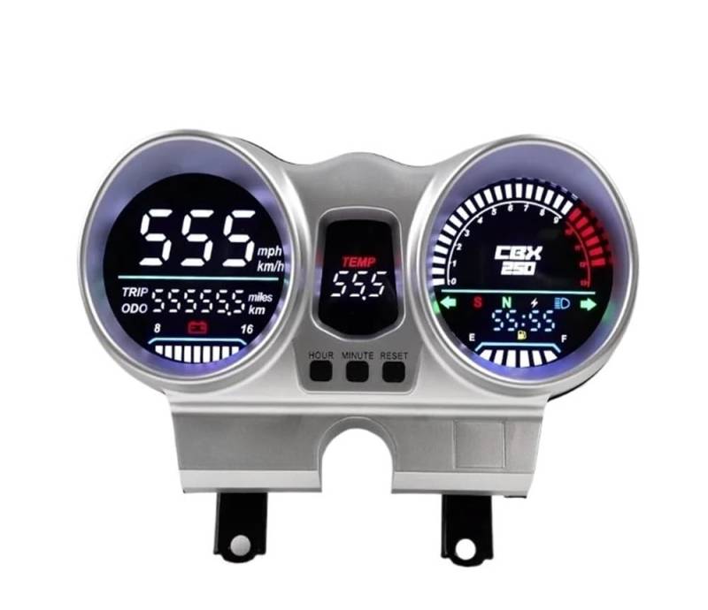 Tacho Gauge Tachomete Digital 12V Motorrad Tacho Dashboard OEM 37100-KPF-961 Für Honda CBX250 CBF250 Twister 2001-2008 von QYDNCIOSW